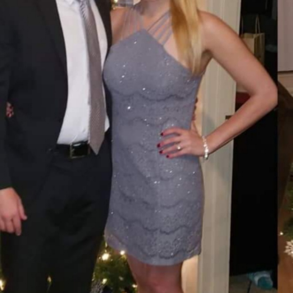 Silver Sparkly Party Dress